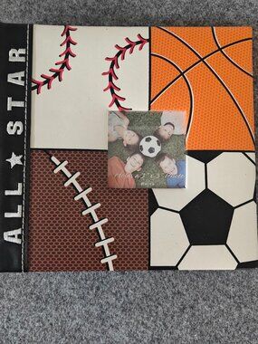 NewView Sports Scrapbook Black Album 4x6 Photo Book 160 Capacity